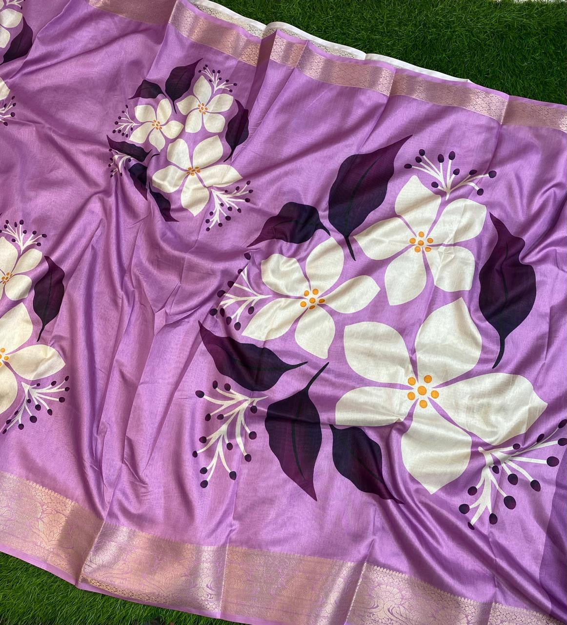 Lavender Flora Dola Silk