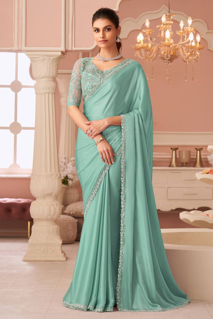 Blue Saree