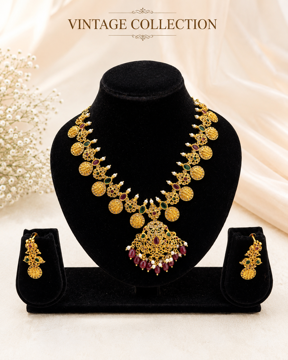 Vintage Collection Temple Necklace Set