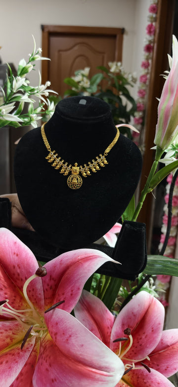 LAKSHMI COIN PENDANT NECK SET