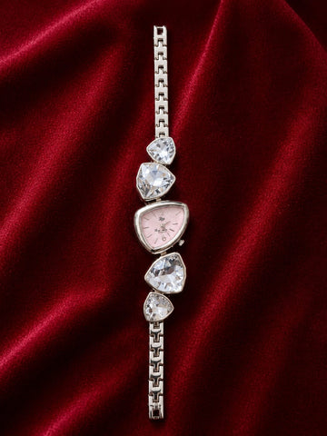 white stone watch