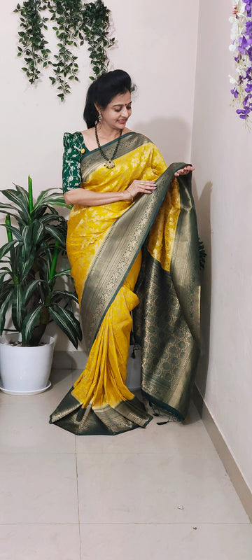 Yellow Designer Saree