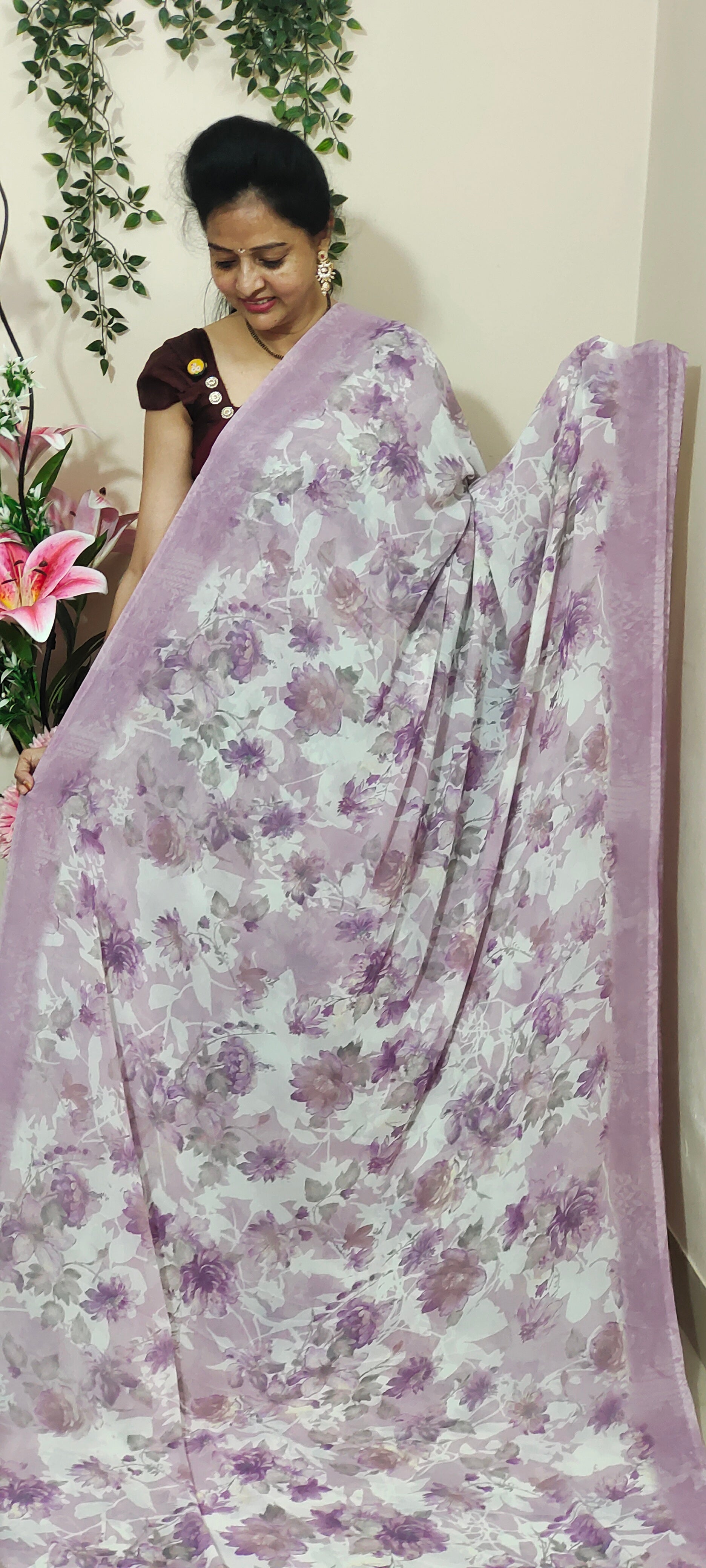 GEORGETTE LIGHT PURPLE