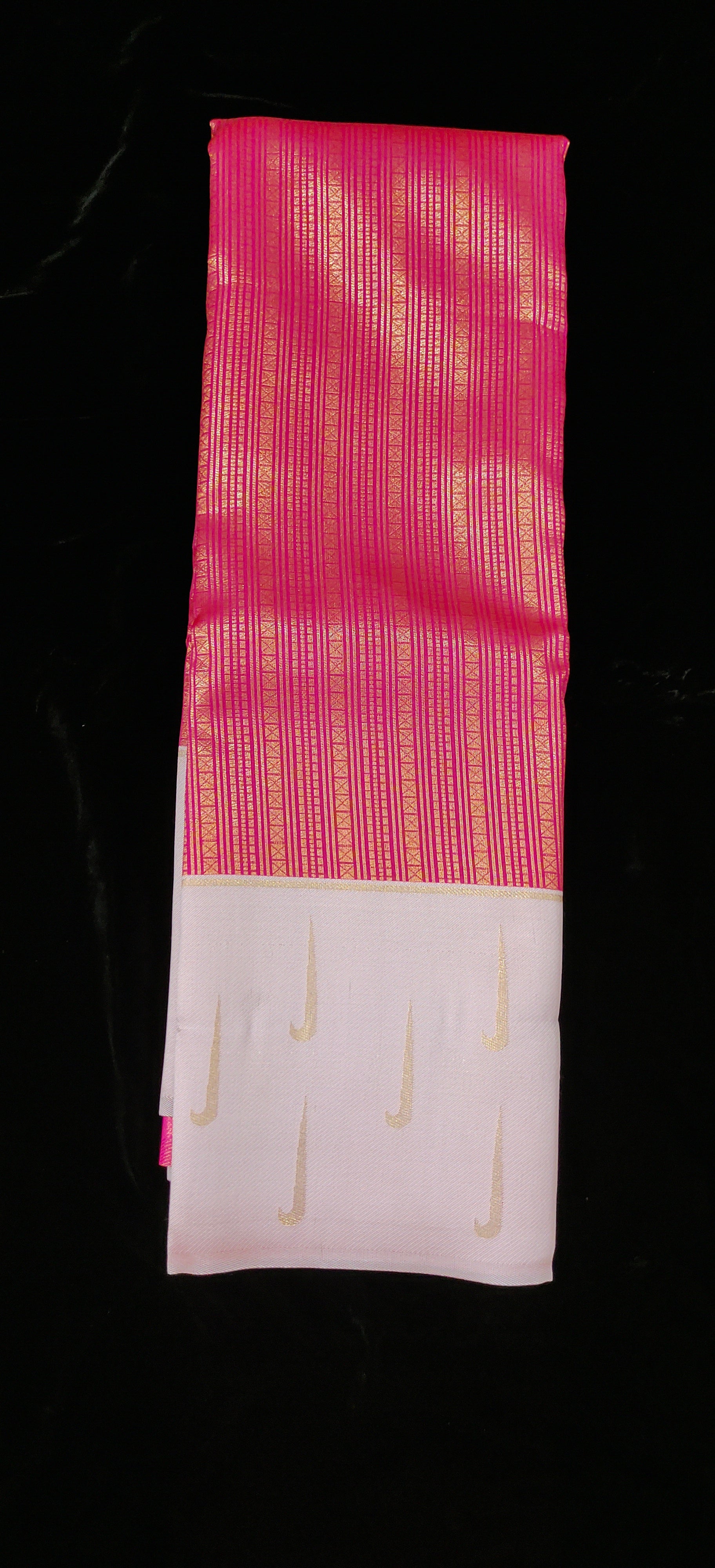 Bright Rani Pink COLOUR SAREE