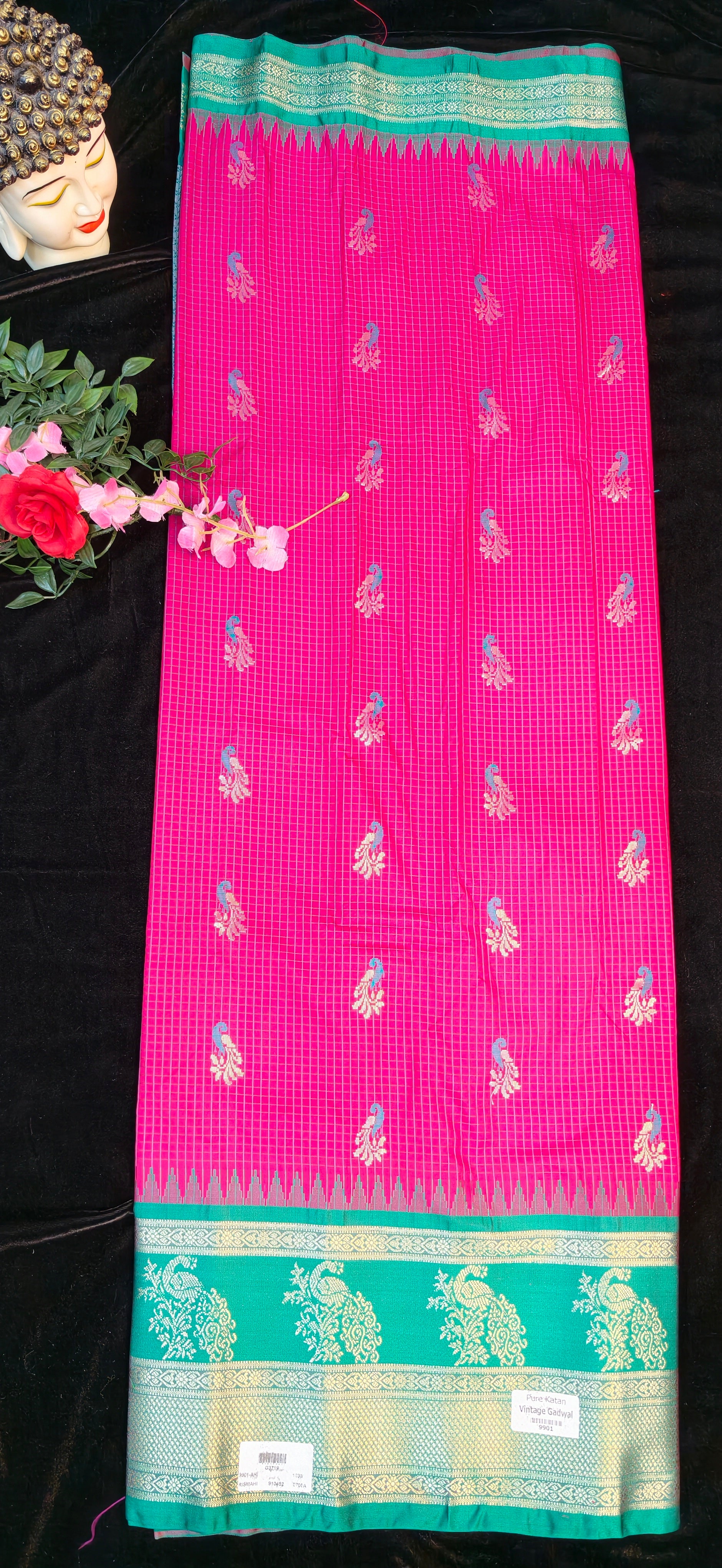 VINTAGE GADWAL PATTU SAREES-5