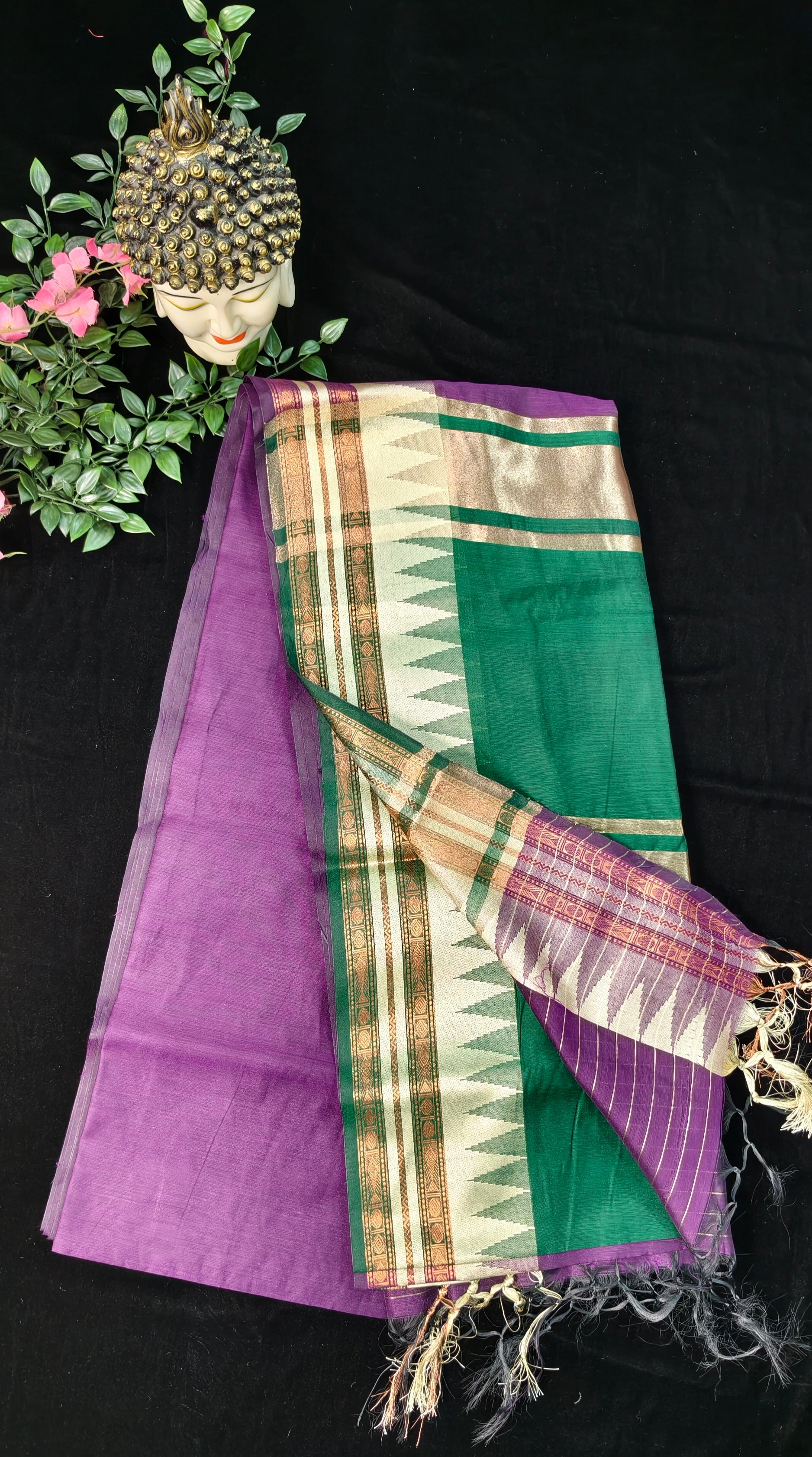 MANGALAGIRI TEMPLE DESIGN SAREE 3