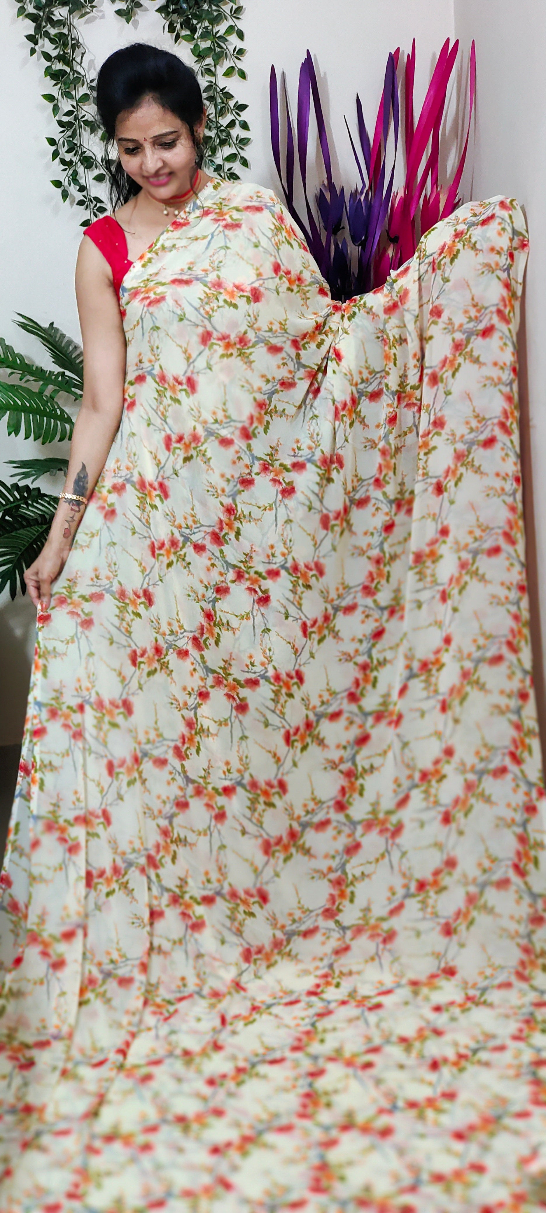 GEORGETTE LITE CREAM