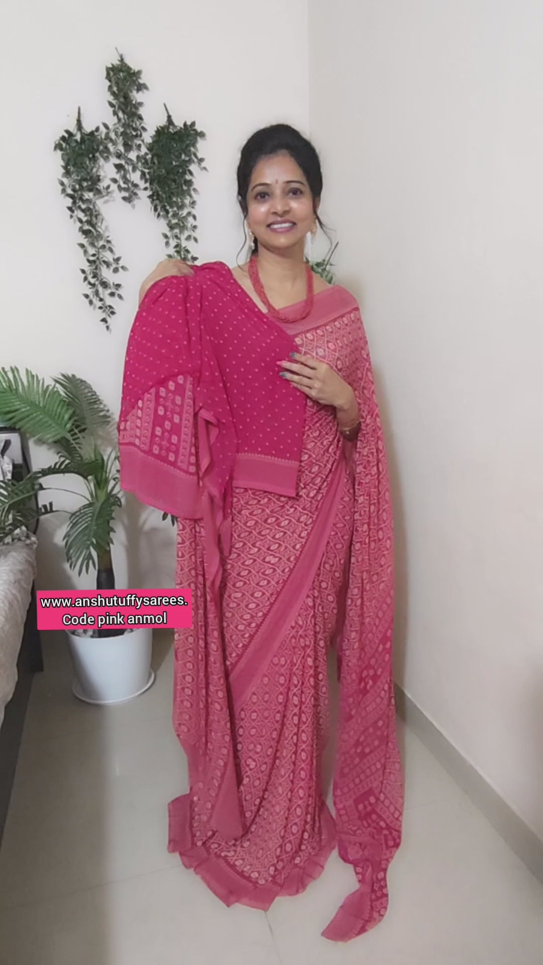 PINK ANMOL SAREES