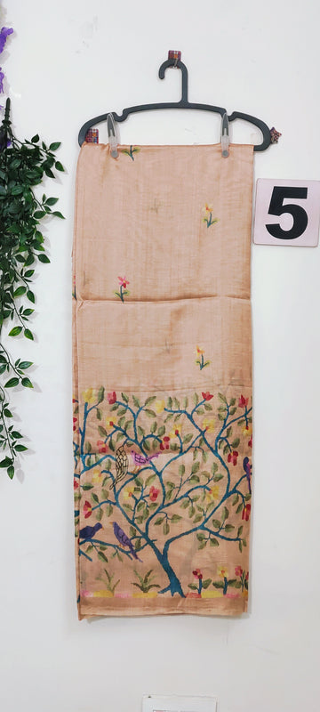 Pure malai tussar silk 5