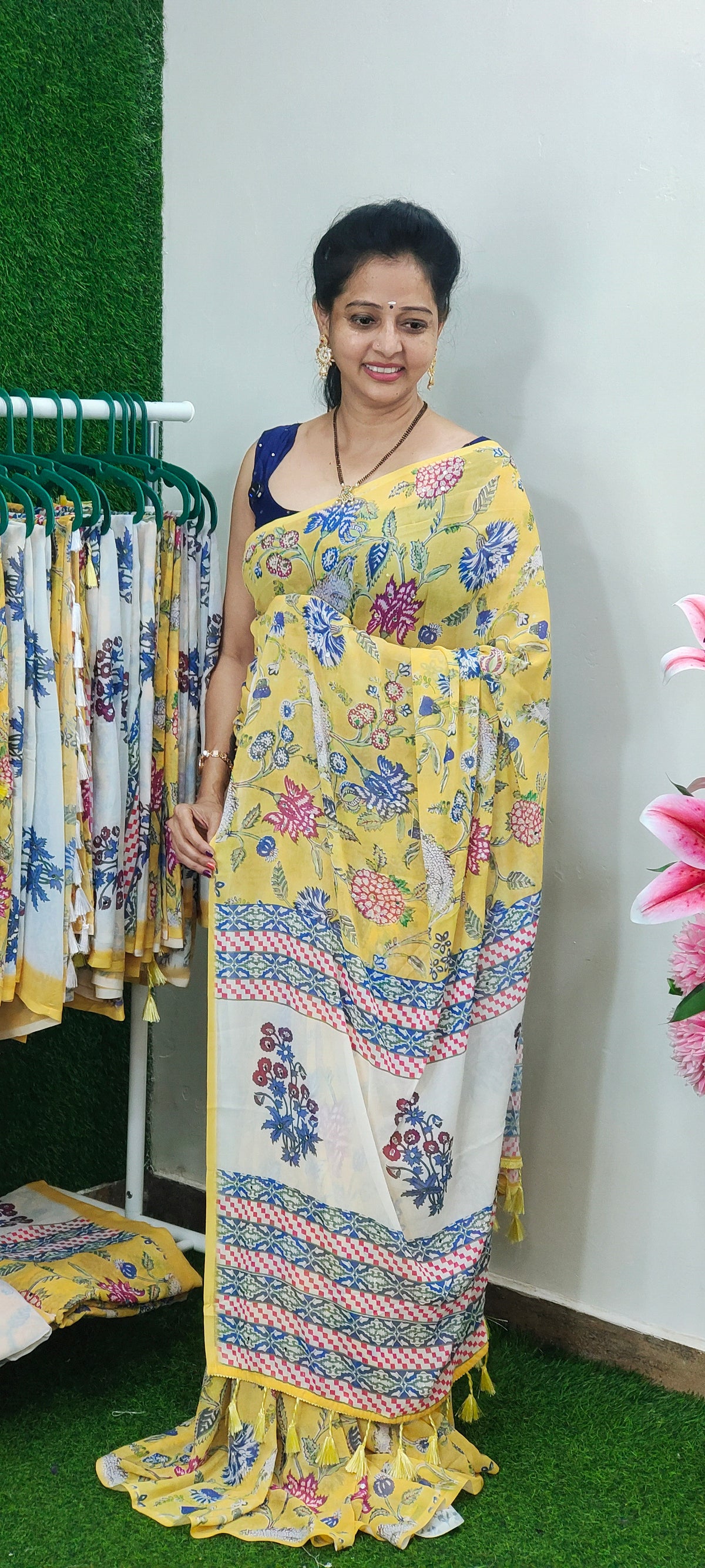 Mirror sarees